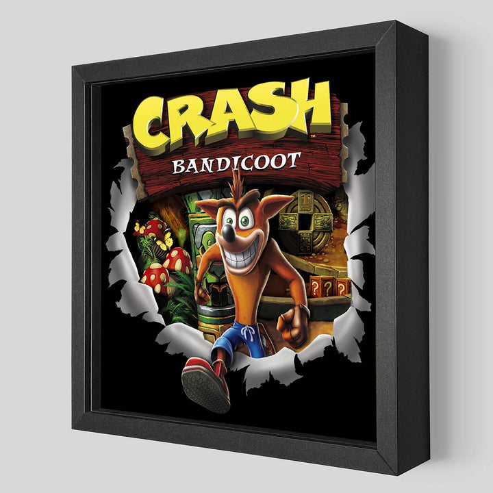 Crash Bandicoot Shadowbox Art