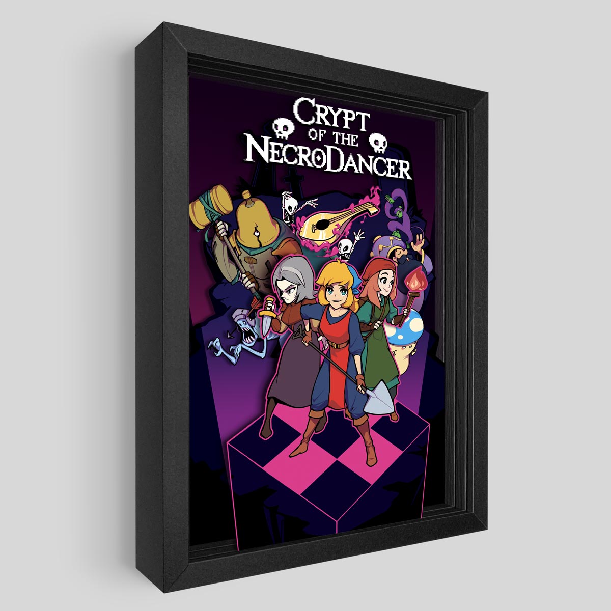 Crypt of the NecroDancer Shadowbox Art