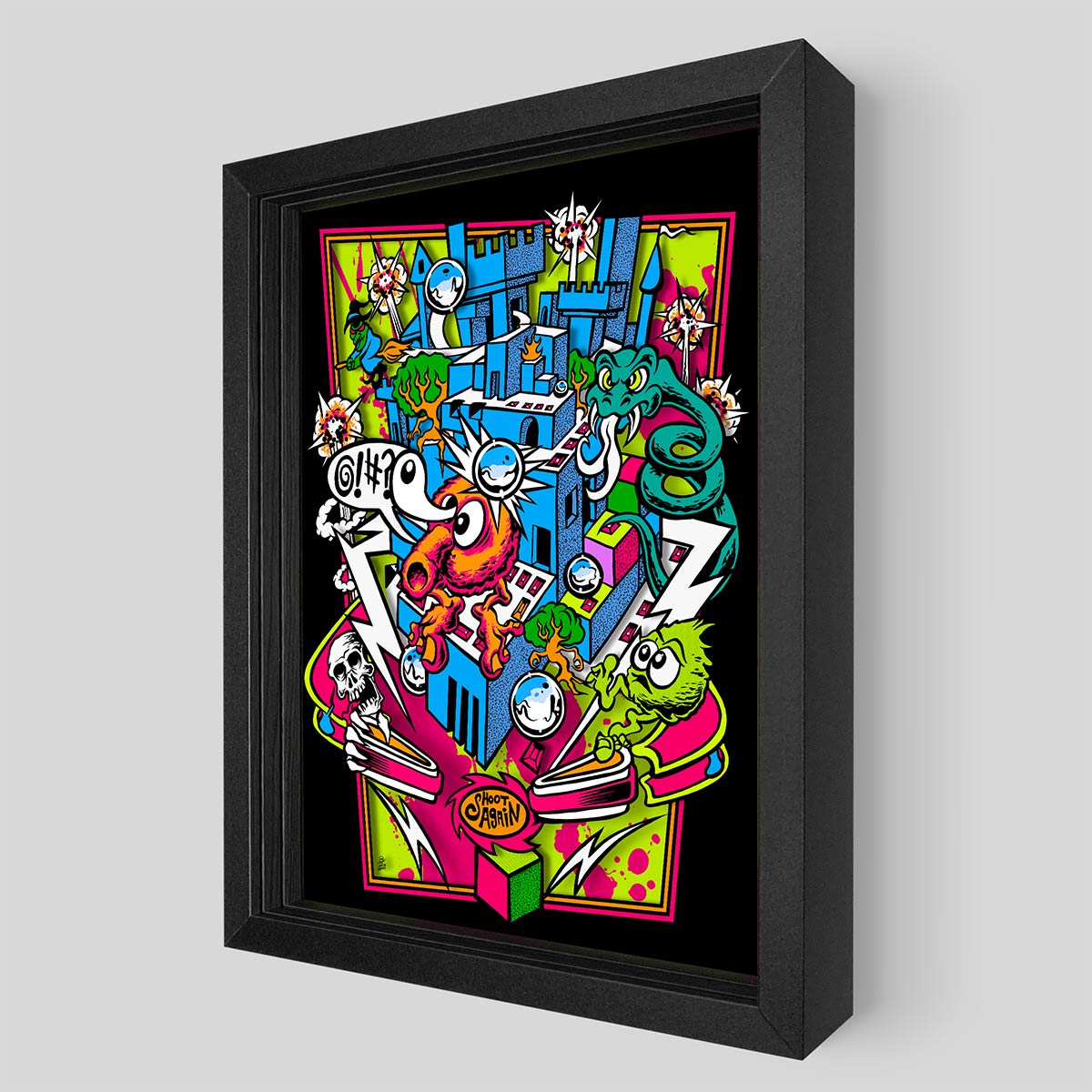 Qrystal Ball Shadowbox Art