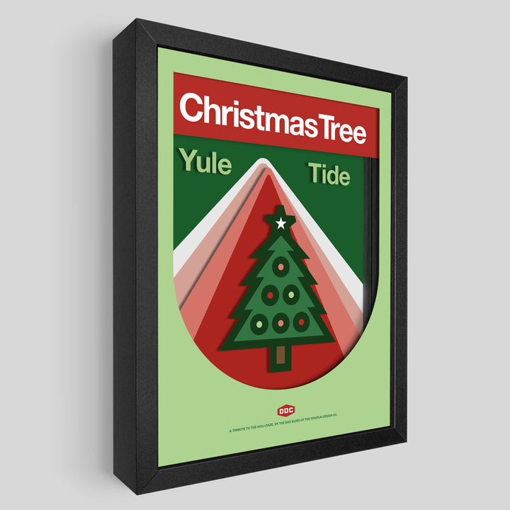 DDC Christmas Tree Shadowbox Art