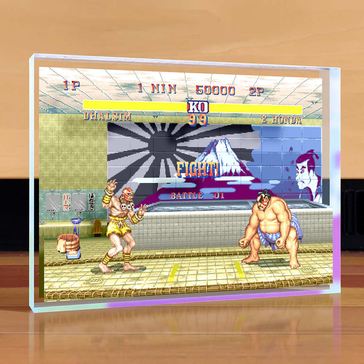 Street Fighter Desktop Art - E. Honda vs Dhalsim