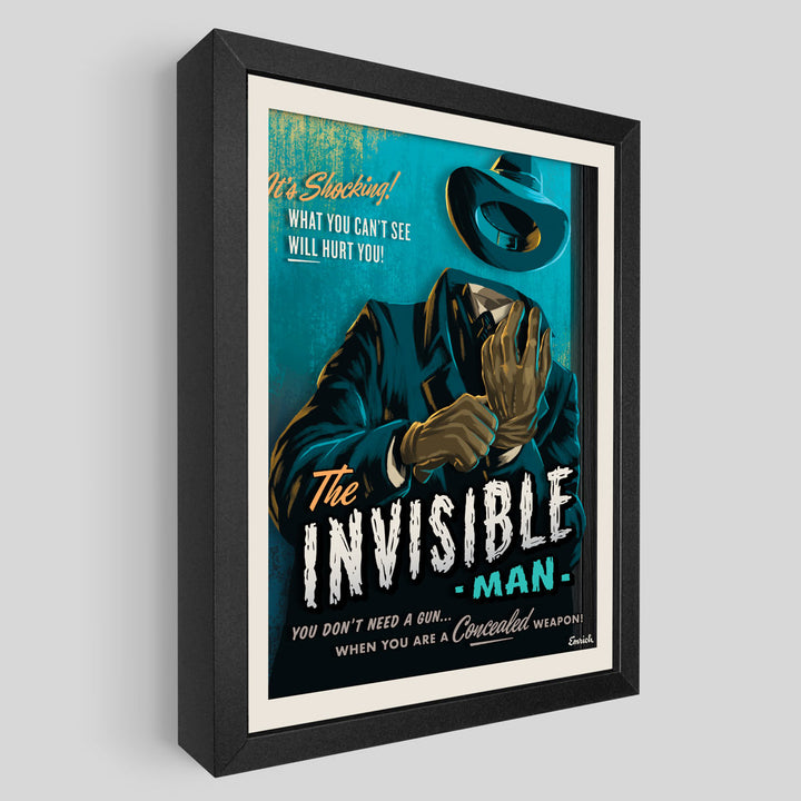 Invisible Man Shadowbox Art