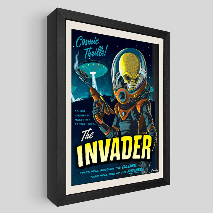 The Invader Shadowbox Art