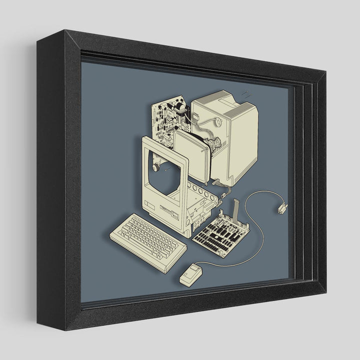 Exploded 128 Shadowbox Art