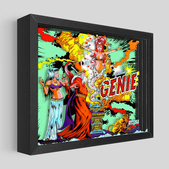 Genie Pinball Shadowbox Art