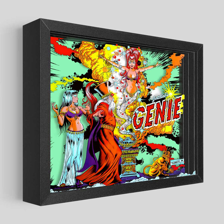 Genie Pinball Shadowbox Art