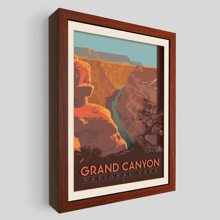 Grand Canyon National Park Shadowbox Art
