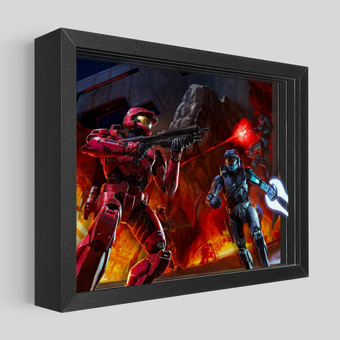 Halo 3 Multiplayer Shadowbox Art | Artovision