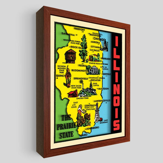 Illinois Shadowbox Art