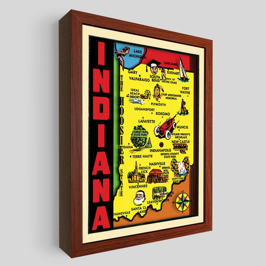 Indiana Shadowbox Art