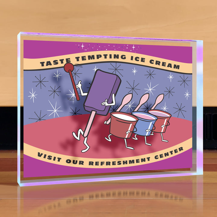 Drive-In Movie Ice Cream Treats Desktop Art