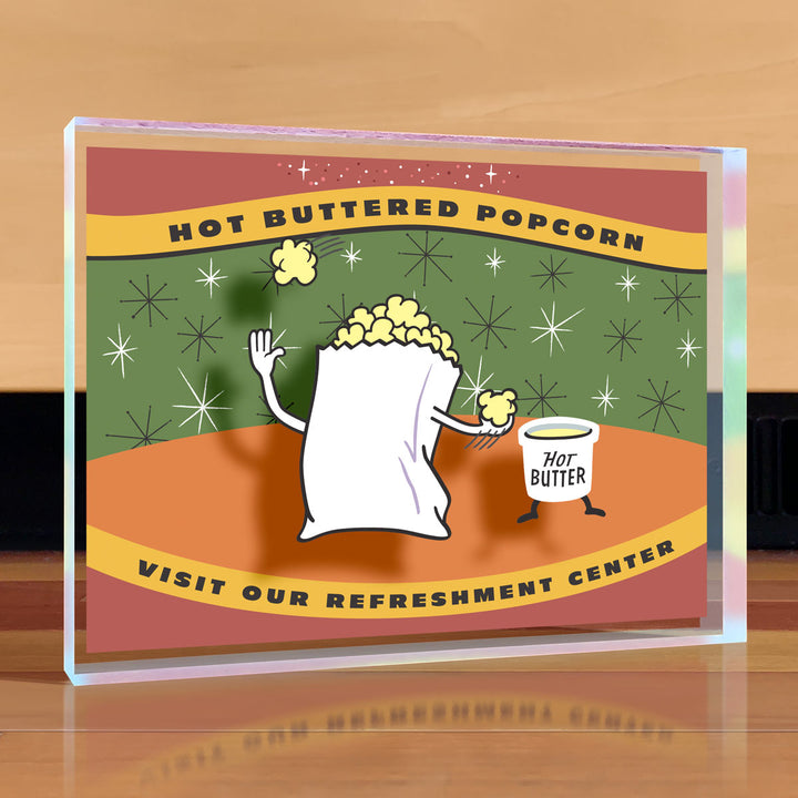 Drive-In Movie Popcorn Desktop Art