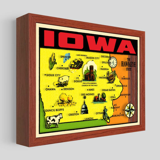 Iowa Shadowbox Art