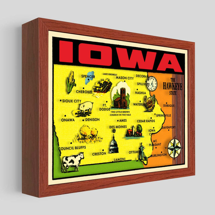 Iowa Shadowbox Art