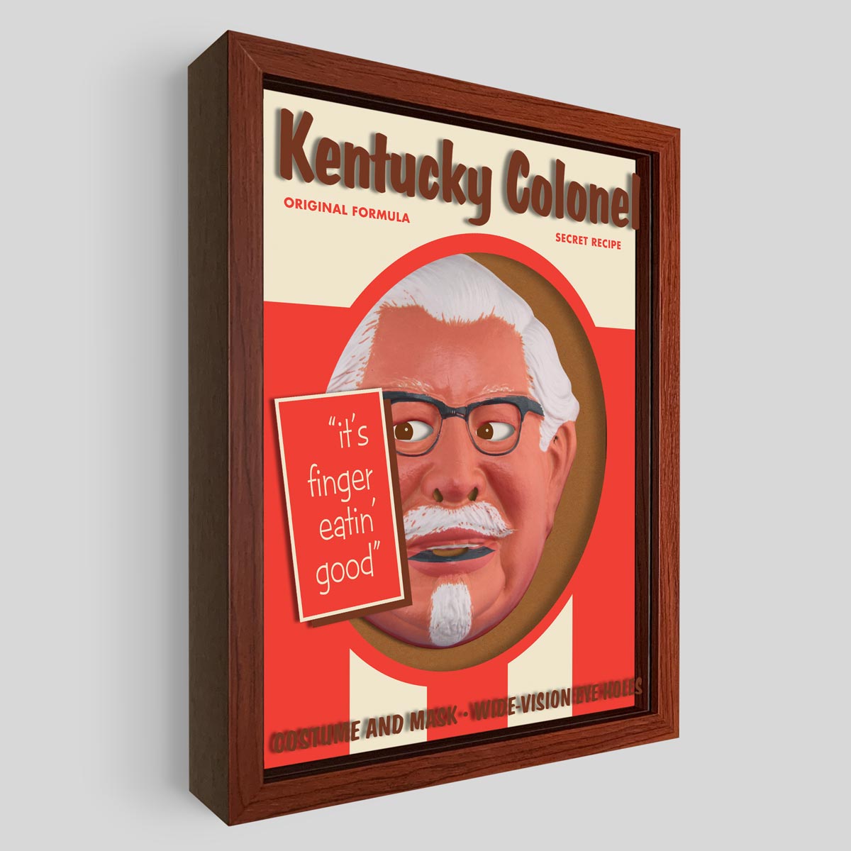 Kentucky Colonel Shadowbox Art