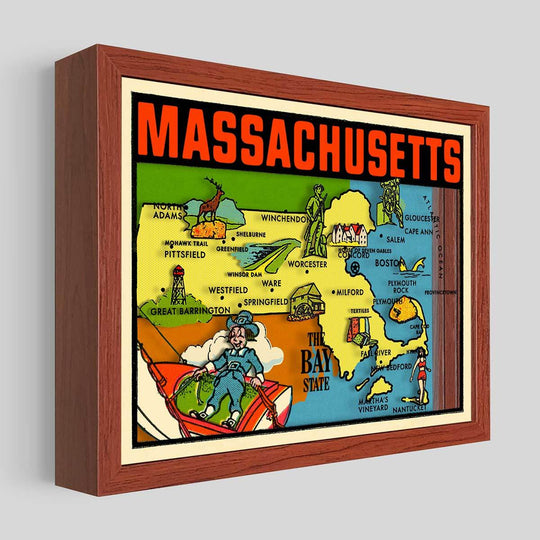 Massachusetts Shadowbox Art