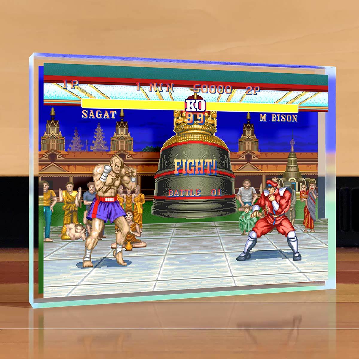 Street Fighter Desktop Art - M. Bison vs Sagat