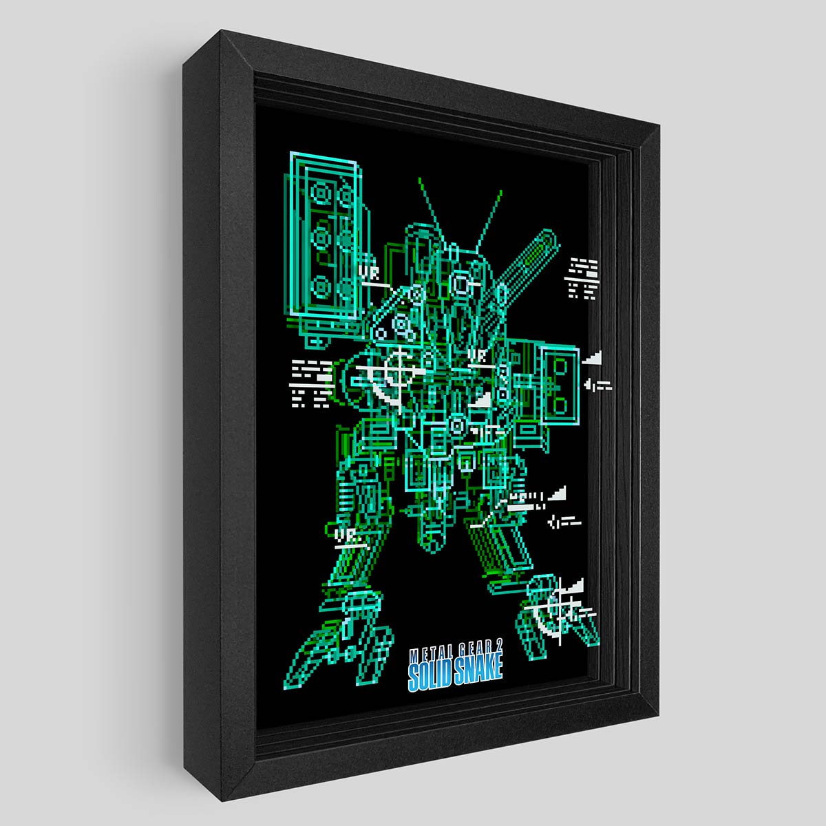 Metal Gear D Shadowbox Art