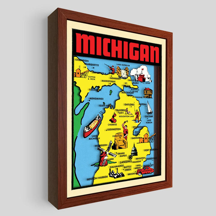 Michigan Shadowbox Art