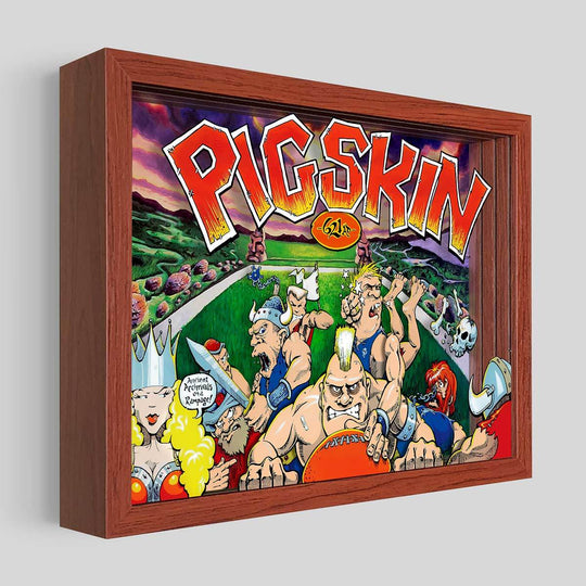 Pigskin Shadowbox Art