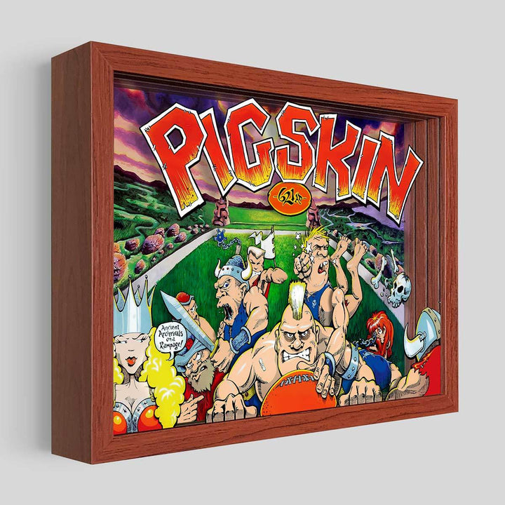 Pigskin Shadowbox Art