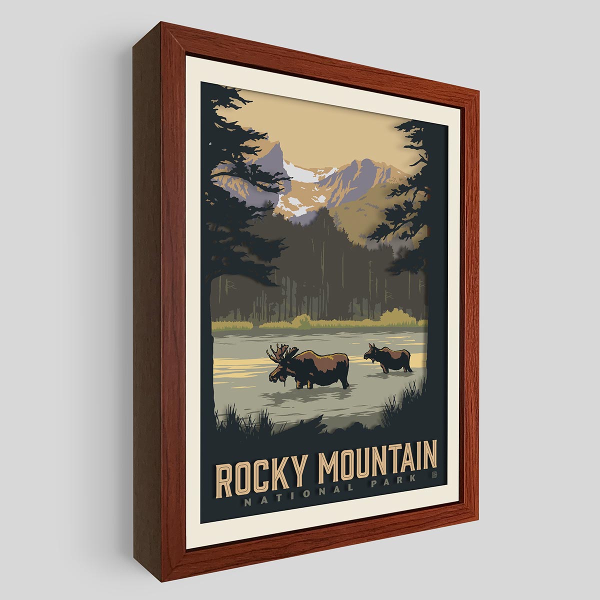 Rocky Mountain National Park Shadowbox Art