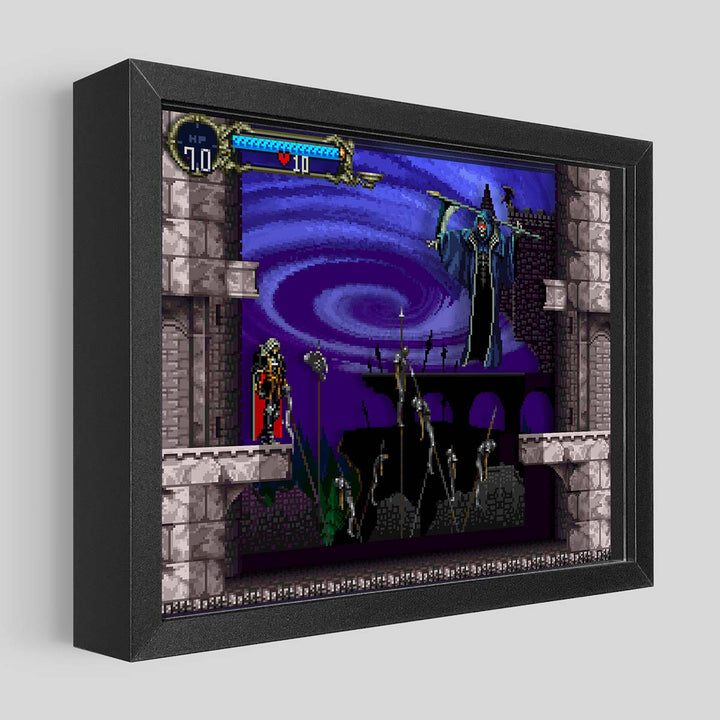 Castlevania SOTN Death Shadowbox Art