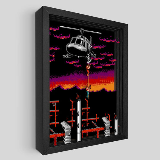 Super Contra Shadowbox Art