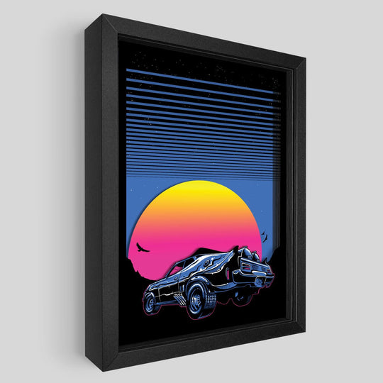 Synthwave Shadowbox Art