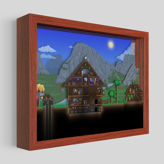Terraria House Shadowbox Art