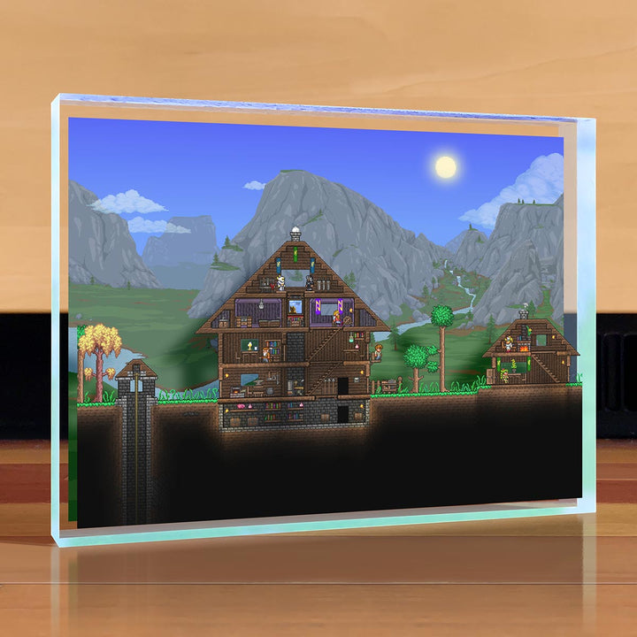 Terraria House Desktop Art