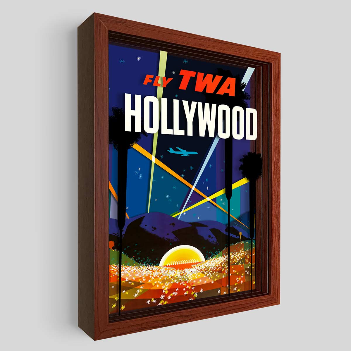 TWA Hollywood Shadowbox Art