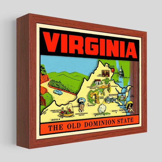 Virginia Shadowbox Art