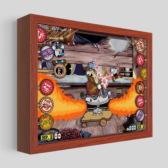 Cuphead Werner Werman Shadowbox Art